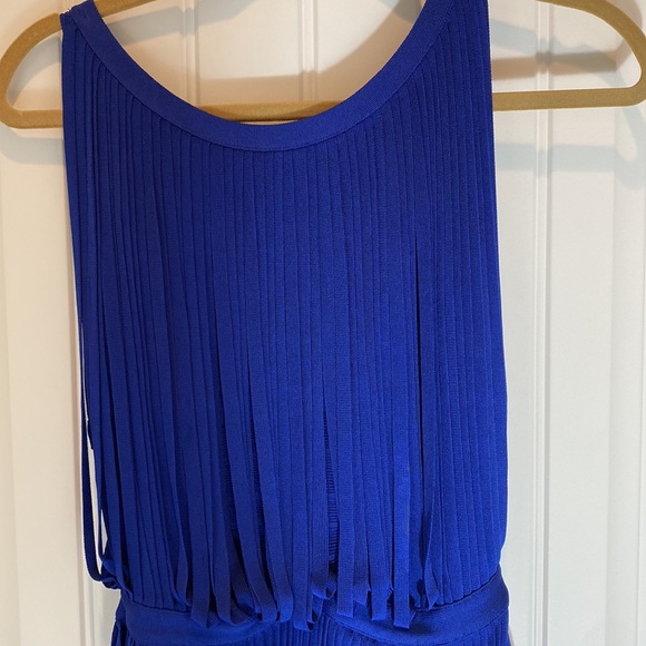 Herve Leger Blue Leilei Fringe Dress - Picture 7 of 16